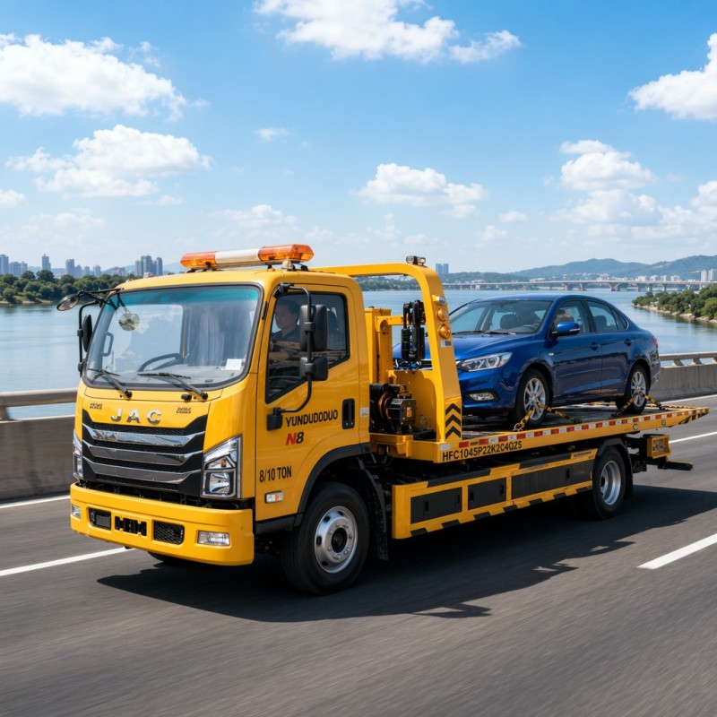 Il servizio pesante incontra il demolitore compatto JAC N8 da 8/10 tonnellate con potenza Cummins